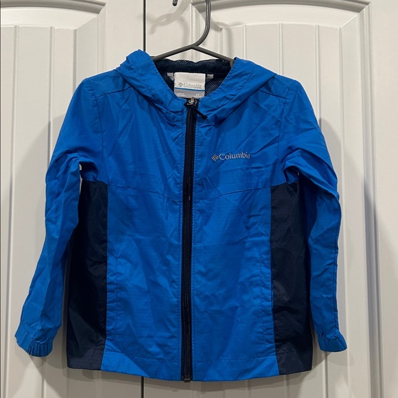 Columbia Vibrant Blue and Dark Hooded Jacket - Picture 2 of 6